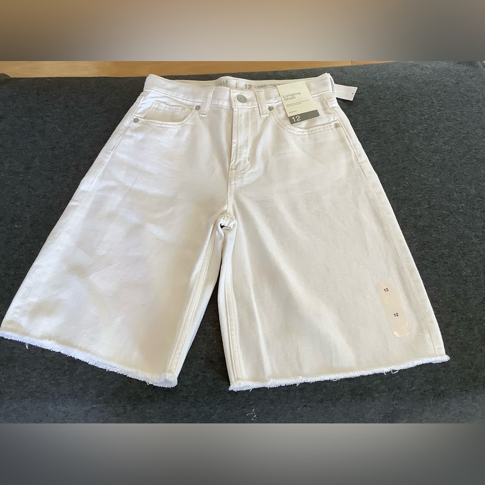 NWT Gap Kids Longline Denim Shorts
